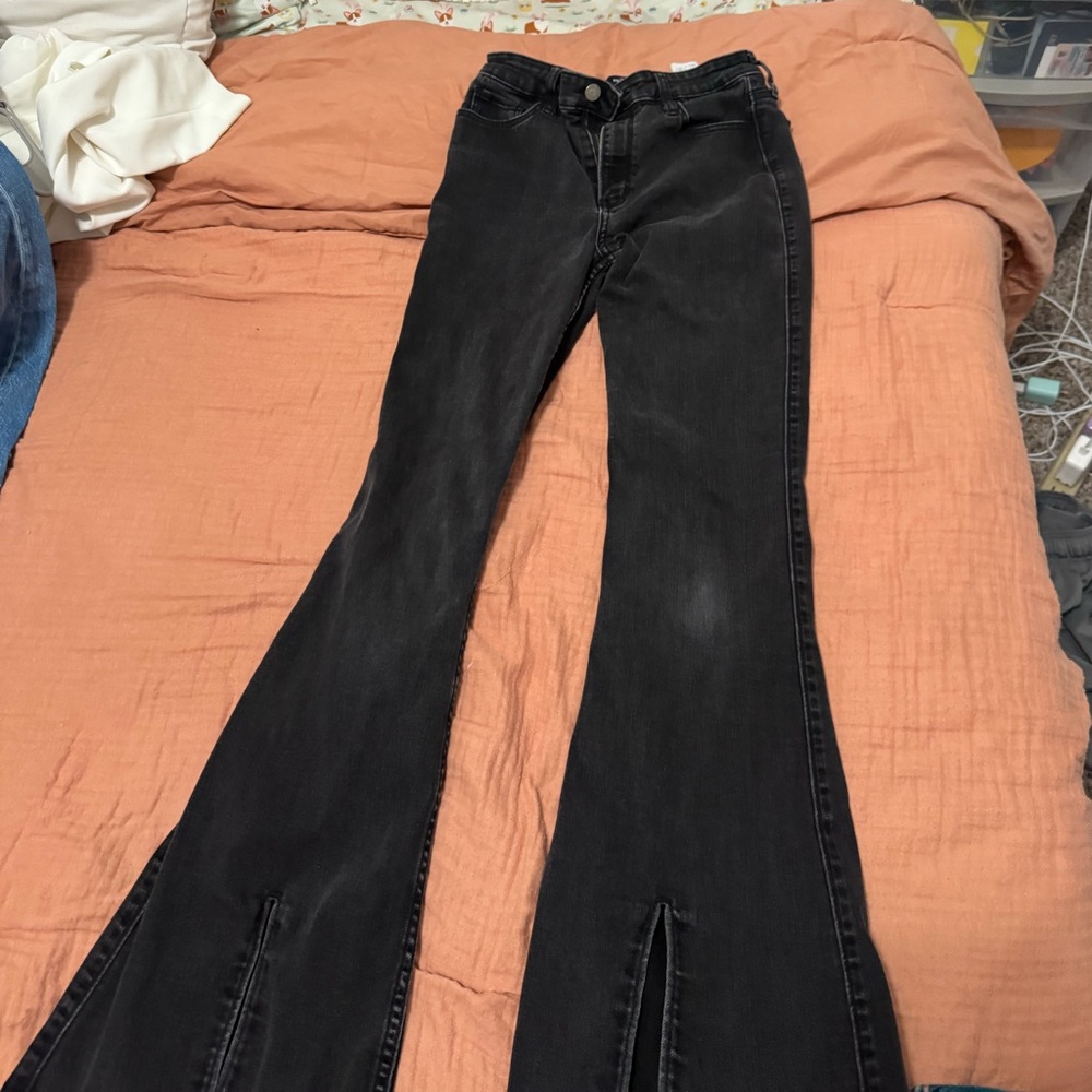 Hollister Black Flare & Wide Leg Jeans